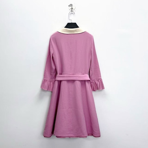 🚩steal authentic Gucci Lavender Dress with Cream Collar - Picture 2 of 5